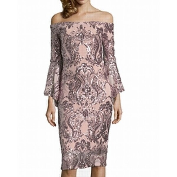 rose gold sheath dress