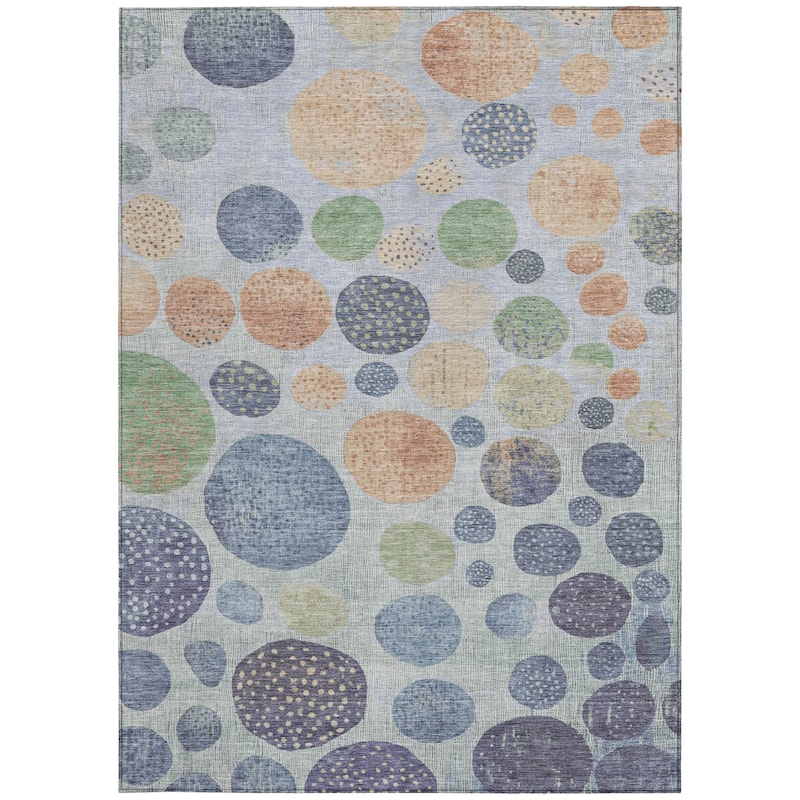 HomeRoots Geometric Transitional Rectangle Outdoor Rug