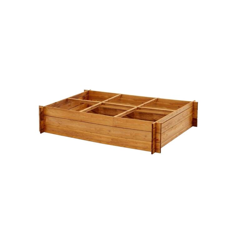 Wooden Garden On-Ground Raised Beds - 79"W x 39.5"L x 11"Deep