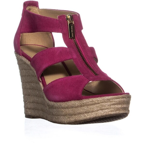 michael kors wedges purple