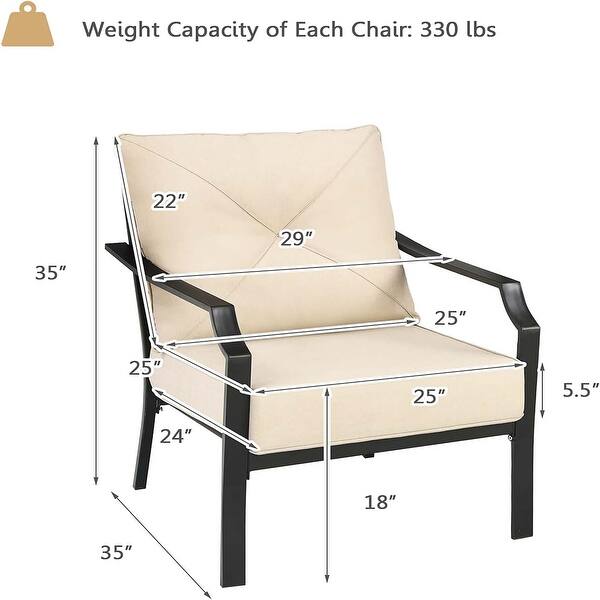 2 PCS Patio Chairs Outdoor Armchairs Bistro Dining Chairs Lawn Chairs Bed Bath & Beyond 39989893
