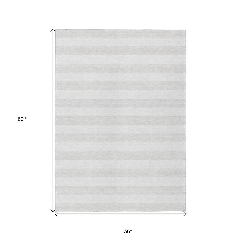 Alluva Stripe Weather Resistant Blended Style Outdoor Rug