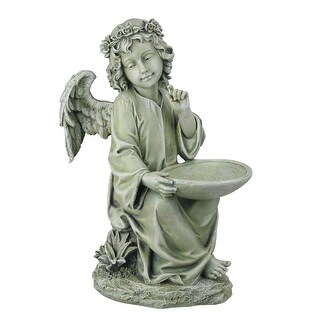 14.5" Joseph's Studio Angel Bird Feeder Outdoor Garden Statue - N/A ...