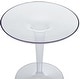 preview thumbnail 3 of 1, 19"D Round Tulip Base Side Table, Translucent PC