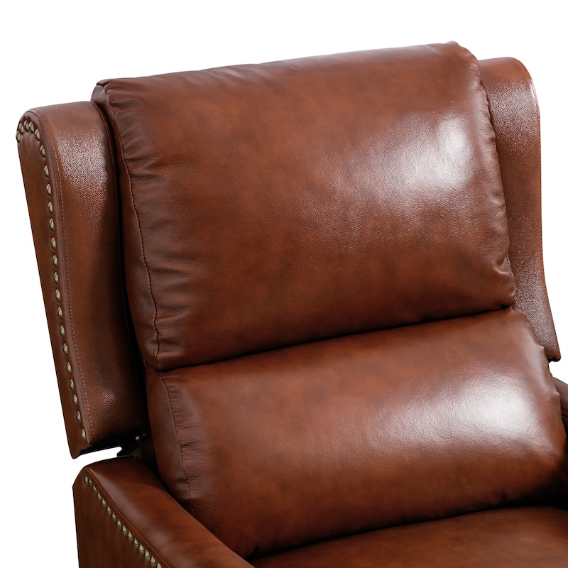 Leather Pushback Recliner Comfortable Living Room Chair