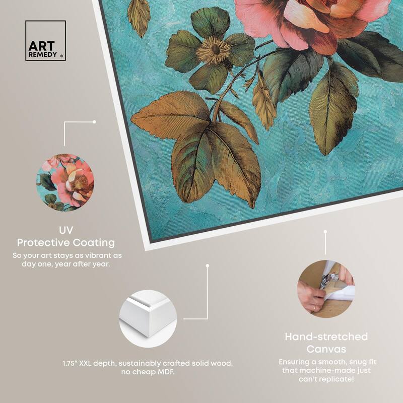 Floral Azure Ascent I Canvas by Art Remedy