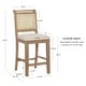 preview thumbnail 17 of 15, Ursula Wood/Cane 26-Inch Counter Stool