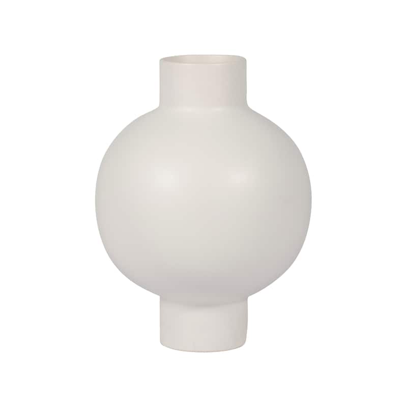 Sagebrook Home Neutral Round Modern Ceramic Bubble Vase