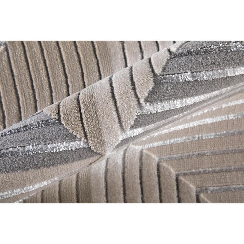 Jewel 3134F Geometric Modern Area Rug - 6'7" x 9'6"
