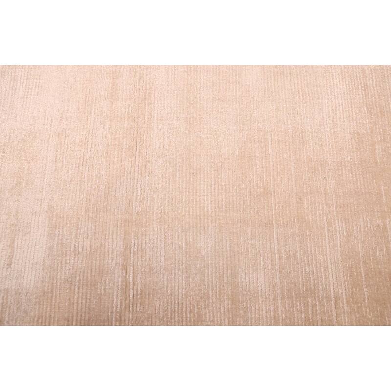 ECARPETGALLERY Hand Loomed Loreto Ivory Viscose Rug - 5'7 x 7'10