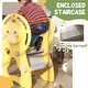 preview thumbnail 4 of 8, Toddler Slide, 3 in 1 Slide for Kids Ages 1-3 Years, Indoor Slide with Basketball Hoop, Climber, Duck Pattern, Yellow