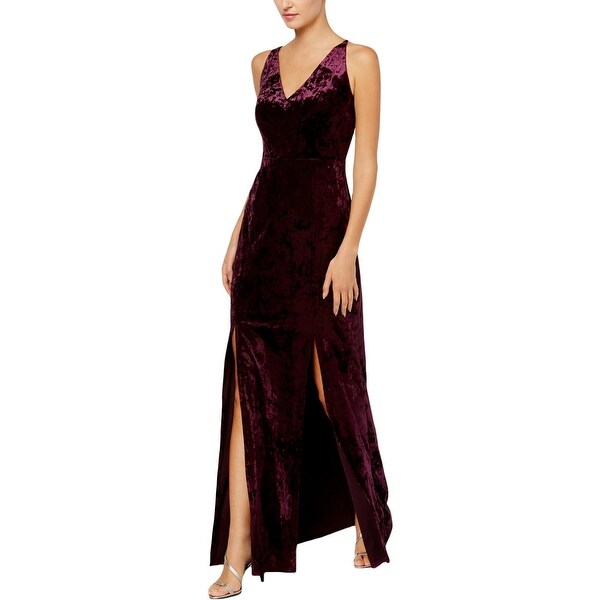 Shop Calvin Klein Womens Evening Dress Velvet Cut-Out Back - Free Shipping Today - Overstock ...