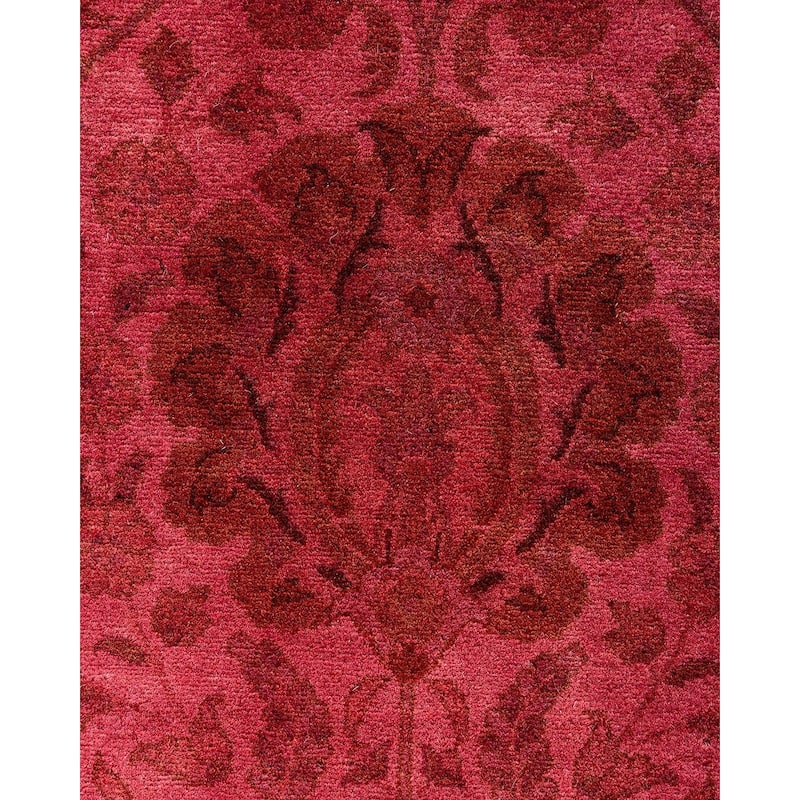 Contemporary Overdyed Wool Hand Knotted Area Rug - 6' 2" x 9' 1"