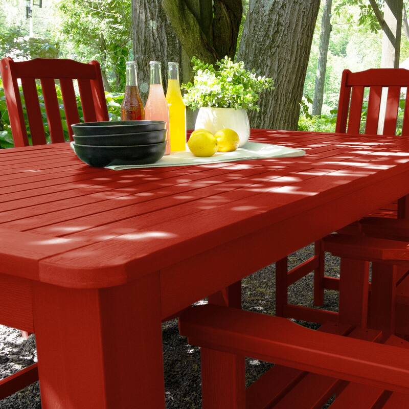 Lehigh 7-Piece Outdoor Dining Set - 42" x 72" Table, Counter-height