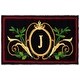 preview thumbnail 6 of 24, SAFAVIEH Handmade Monogram Florea Casual Rug 2'6" x 4' - J - Black/Multi - Rectangle
