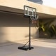preview thumbnail 1 of 2, Portable Basketball Hoop Adjustable 4.4-10FT Height Backboard Black