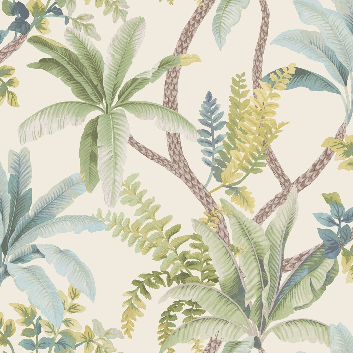 Trailing Palm Non-Pasted Wallpaper – 396in. x 21in. – Covers 56 square feet
