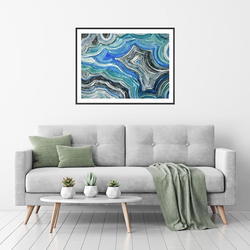 Cool Agate Framed Print Wall Art by Norman Wyatt Jr.