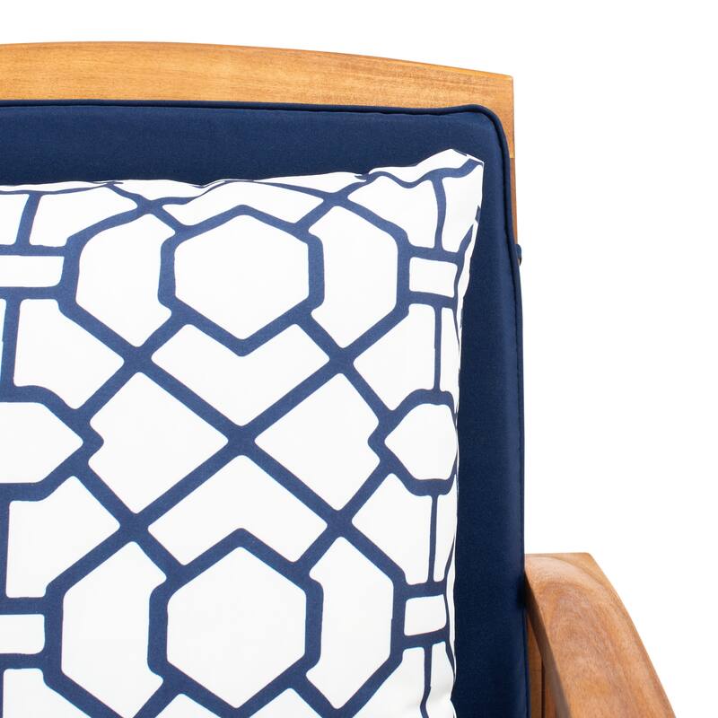 SAFAVIEH Outdoor Rocklin 4-piece Conversation Patio Set