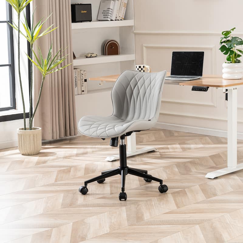 Swivel Armless Desk Chair Office Chairs Makeup Vanity Chair
