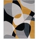 preview thumbnail 32 of 39, SAFAVIEH Odyssey Zulfiye Mid-Century Modern Rug 8' x 10' - Grey/Gold Black - Rectangle
