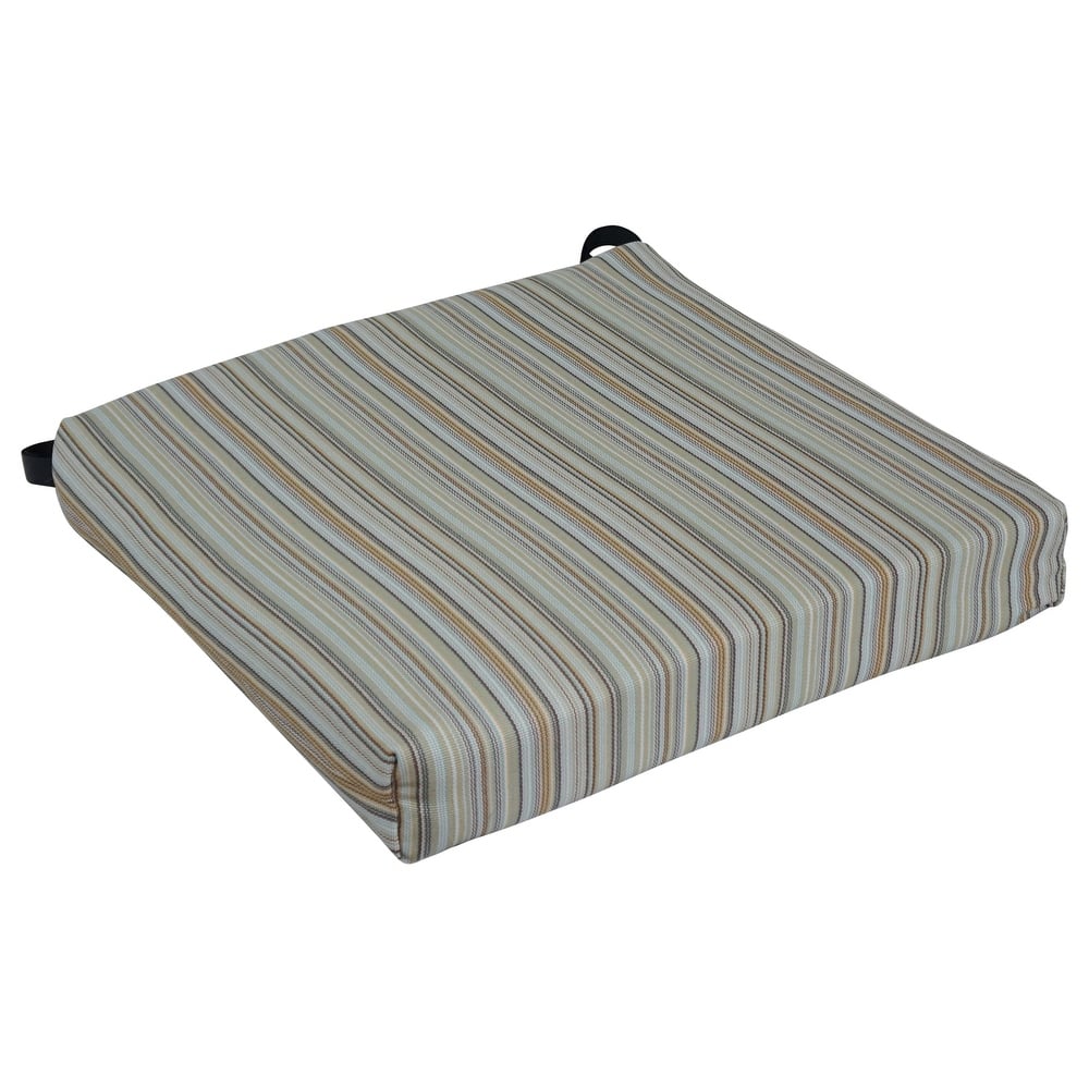 20-inch by 19-inch Premium Woven Olefin Indoor/Outdoor Chair Cushion - 20 x 19