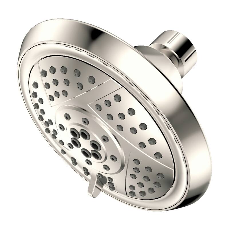 Kingston Brass Vilbosch 5-Function 5-Inch Plastic Shower Head - Polished Nickel