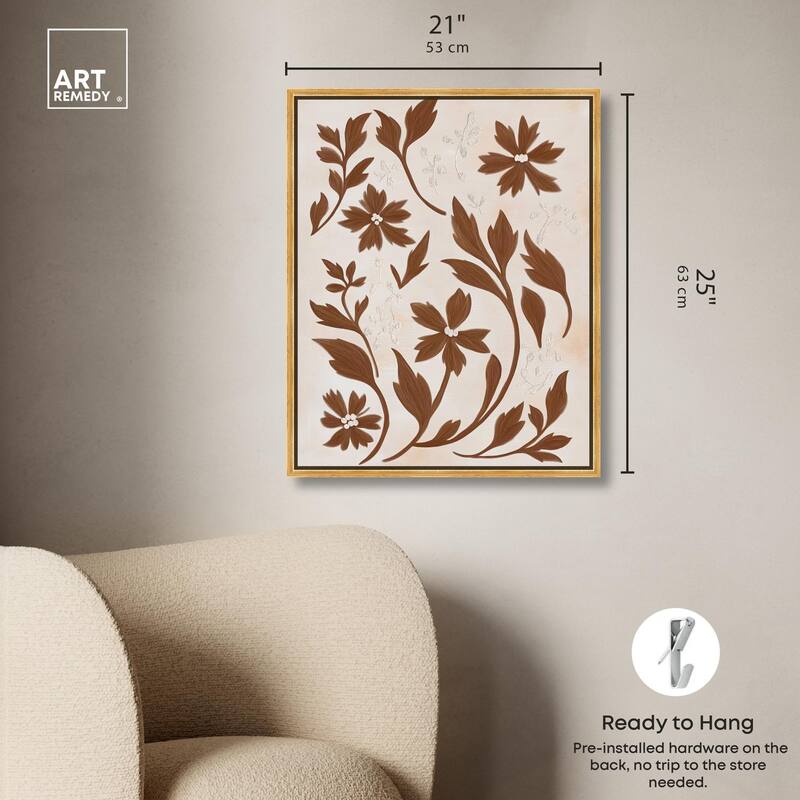 Sepia Sepal II Canvas by Art Remedy