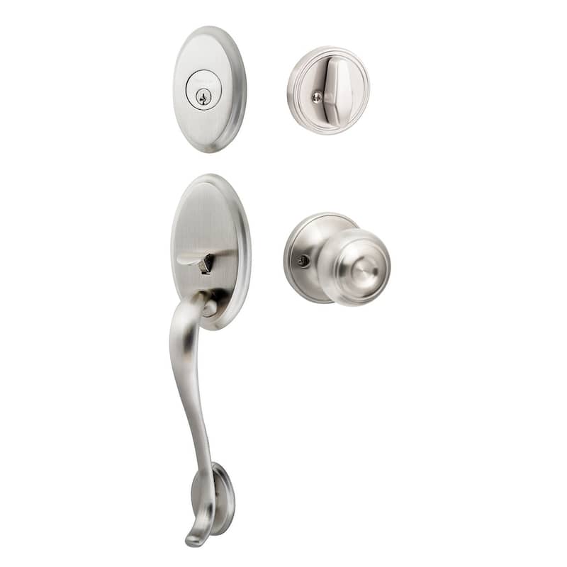 Sure-Loc AN507-JN Aspen Sectional Single Cylinder Keyed Entry - Satin Nickel