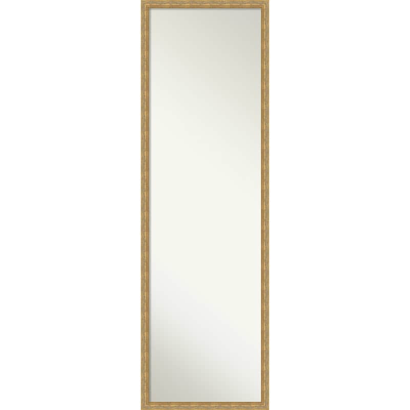 Mila Non-Beveled Wood Framed Full-Length On the Door Mirror