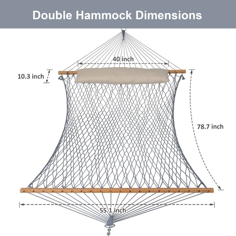2 Person Cotton Rope with Stand