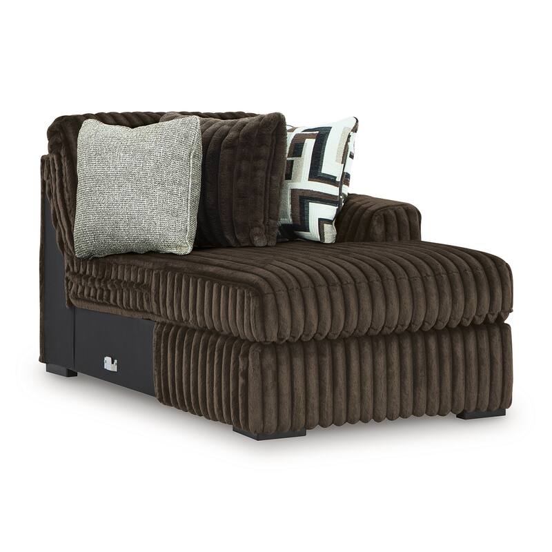 Signature Design by Ashley Midnight-madness 3-Piece Sectional with Chaise - 150" W x 65" D x 40" H