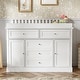 preview thumbnail 2 of 10, Baby Changing Table Dresser with Storage, 46.3" Nursery Dresser with Anti-Tipping Device, White
