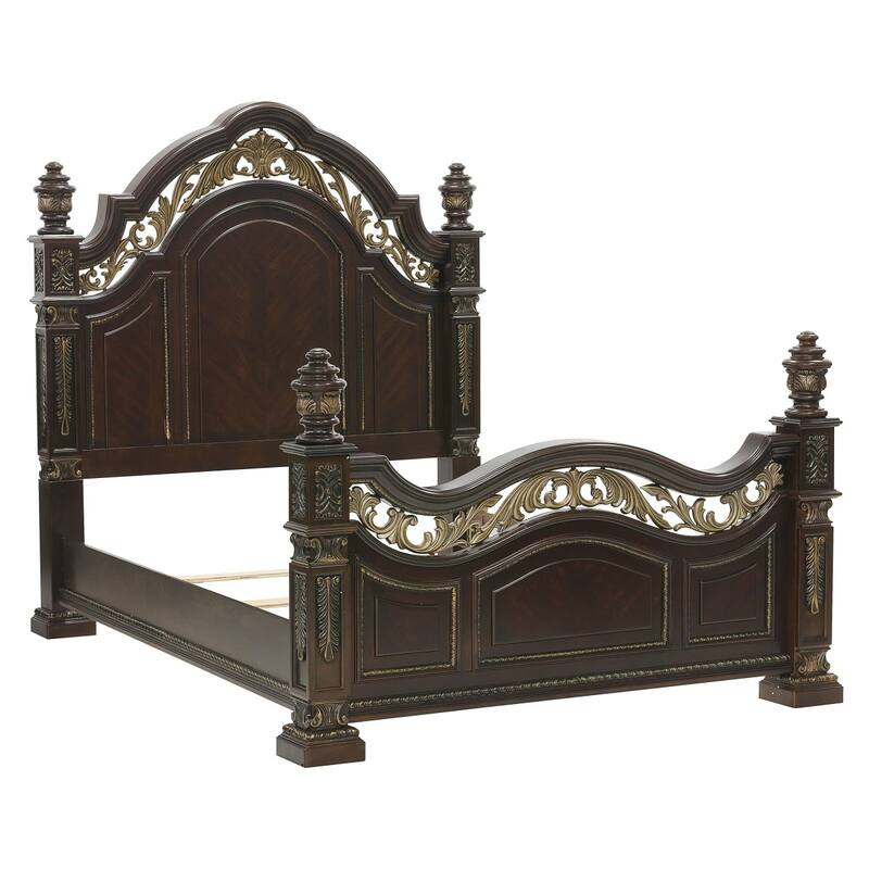 Gratia Dark Cherry Poster Bed