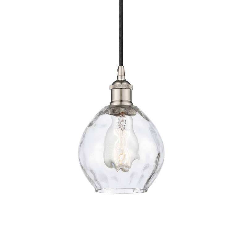 Innovations Lighting 616-1P-9-6 Waverly Pendant Waverly 6" Wide Mini - Polished Nickel / Clear