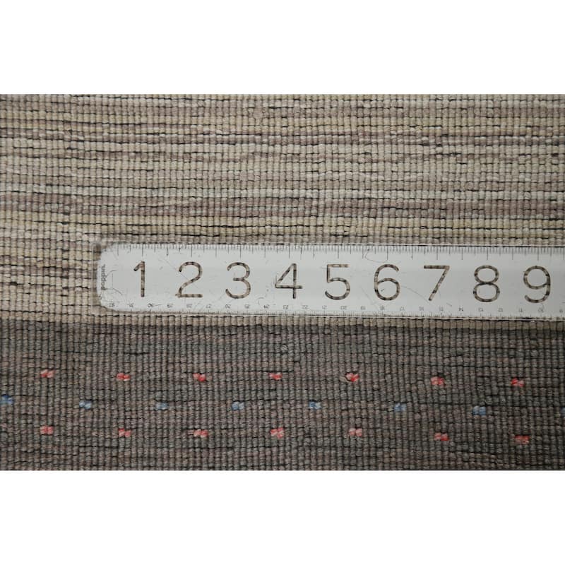 Tribal Animals Gabbeh Indian Rug Hand-Knotted Wool Carpet - 4'0" x 5'10"