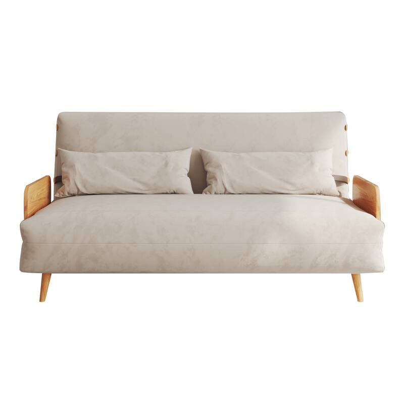 JASIWAY 59.1'' Modern Upholstered Sofa Bed