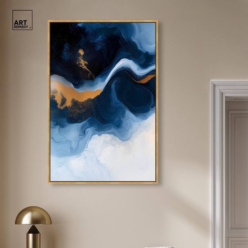 Blue Deep I Canvas by Art Remedy