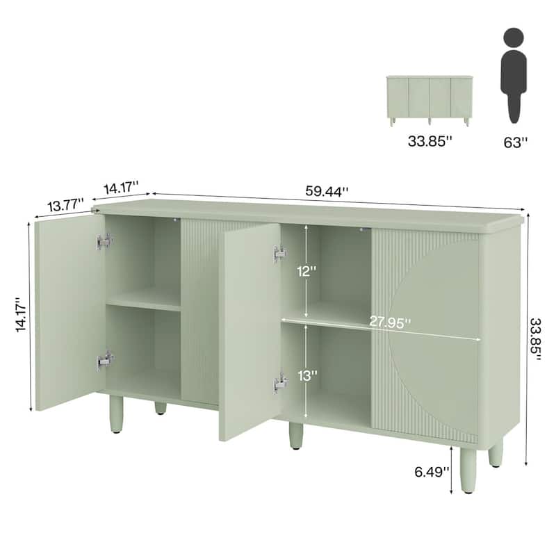 Modern Buffet Cabinet Sideboard with Storage