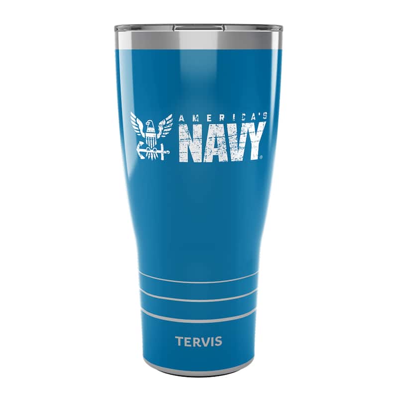 Tervis Traveler America's Navy Triple Walled Insulated Travel Tumbler, Stainless Steel