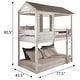 preview thumbnail 5 of 8, Playhouse Design Twin Over Twin Bunk Bed Wood Bed