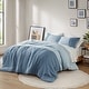 preview thumbnail 1 of 25, Chelsea Square Ayko Soft Washed Color Block Comforter Set Blue - King