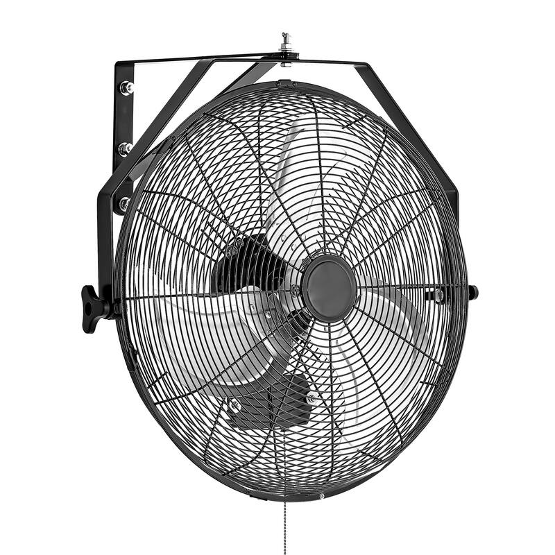 18 Inch Industrial Wall Mount Fan 3 Speed 4000 CFM Garage Workshop Fan