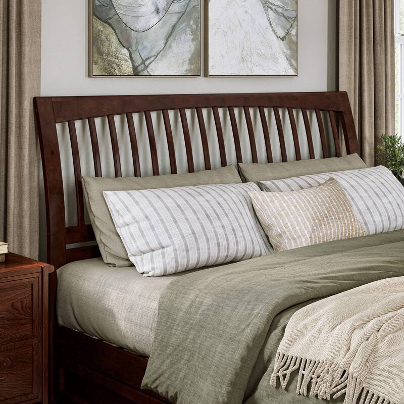 Roslyn Platform Bed with Panel Footboard and Storage Drawers