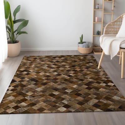 Premium Washable Super Soft Faux Cowhide Mayfield Rug