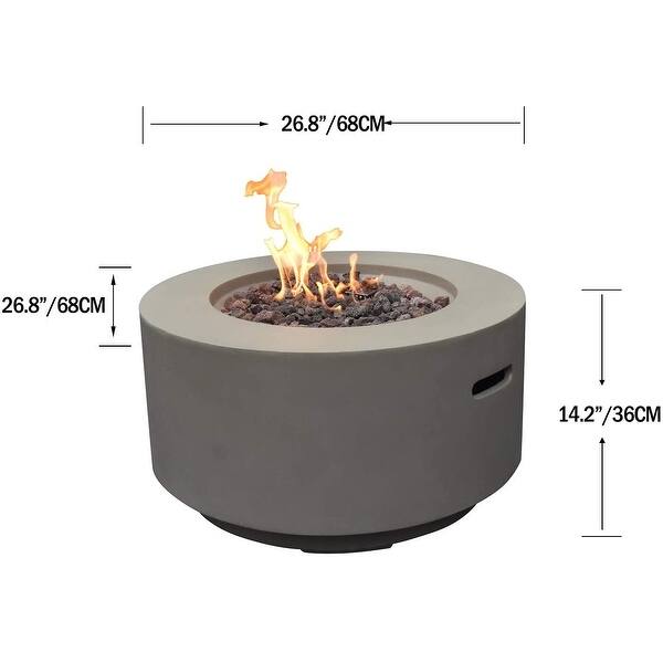 Waterford Outdoor Fire Pit 27 Inches Outdoor Natural Gas Fire Pit Table  Backyard Patio Heater - Bed Bath u0026 Beyond - 32664404