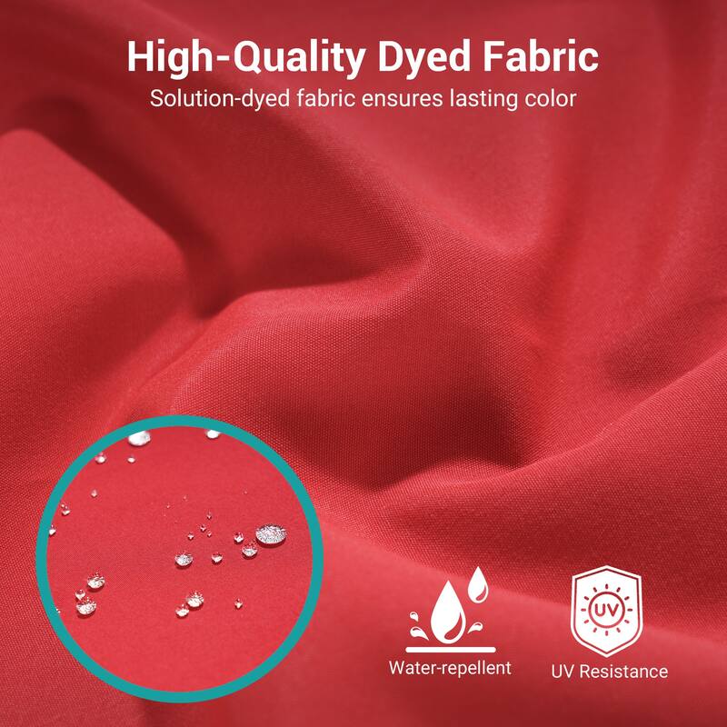 BONOSUKI 15x9ft LED Double-Sided Patio Umbrella Aluminum Large Canopy