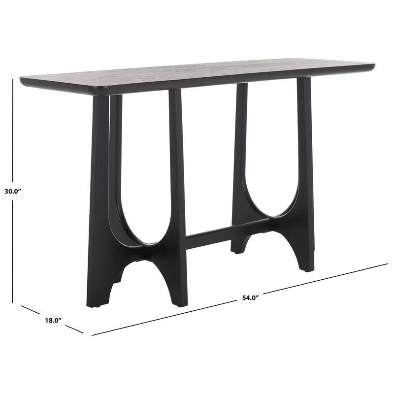 SAFAVIEH Couture Sasha Wood Console Table - 54Wx18Dx30H - Black