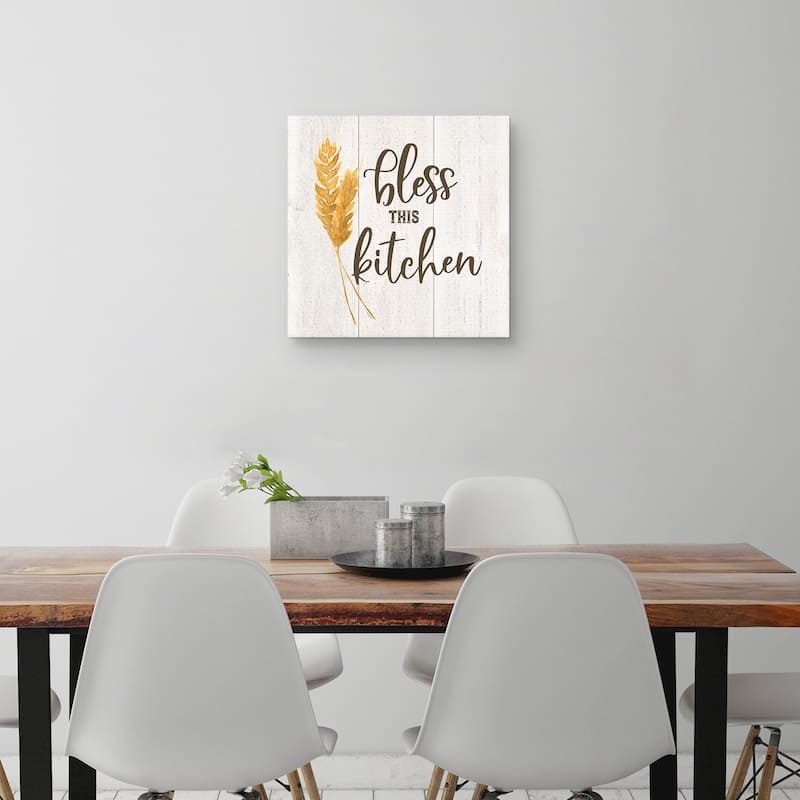 Farm Life I Bless This Kitchen by Tara Reed Canvas Art Print