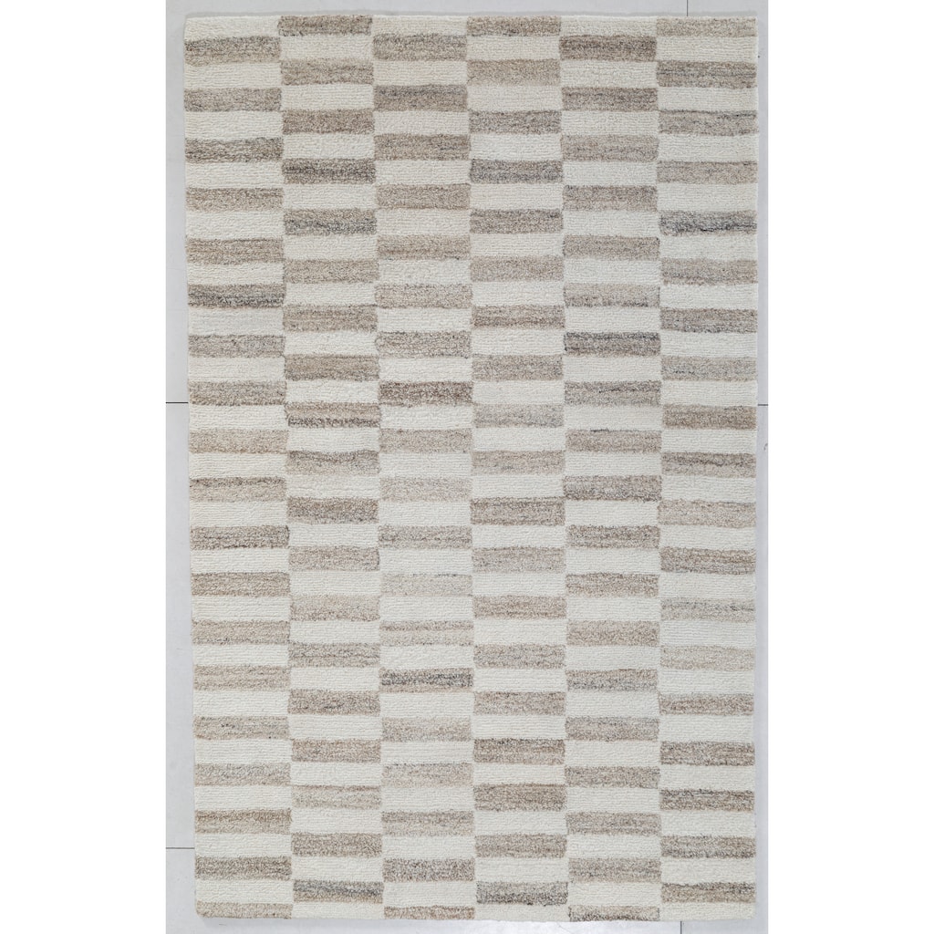 Terra by Obeetee Dunes Steps Neutral Rug